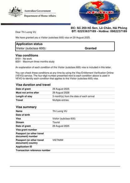 𝐓𝐈𝐍 𝐕𝐔𝐈 𝐒𝐀𝐔 𝐊𝐘̀ 𝐍𝐆𝐇𝐈̉ 𝐋𝐄̂̃ - 𝐕𝐈𝐒𝐀 𝐃𝐔 𝐋𝐈̣𝐂𝐇 𝐔́𝐂 𝐕𝐄̂̀ 𝐕𝐎̛́𝐈 𝐀𝐏𝐀𝐂𝐎